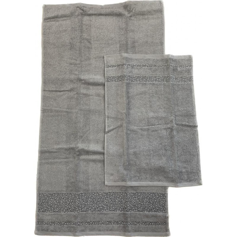 Besana by Caleffi Set asciugamani in spugna di puro cotone balza operata  art. Smith